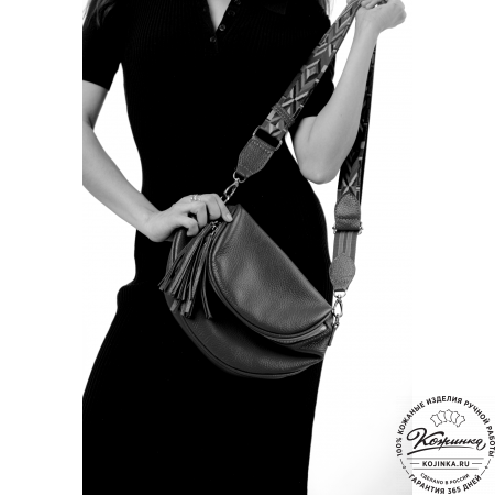 Женская кожаная сумка "Либерти" (хаки)